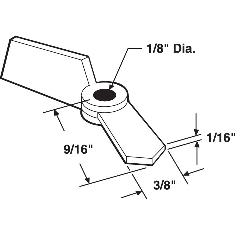 Prime-Line PL 7920 Turn Button with Screws, Nylon, White (12