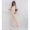 DAVID ARCHY Women Sweatsuits 2 Piece Set Casual Sweat Set