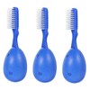 Outanaya 3pcs Portable Tooth Cleaning Brushes Ergonomic Short Handle Toothbrushes