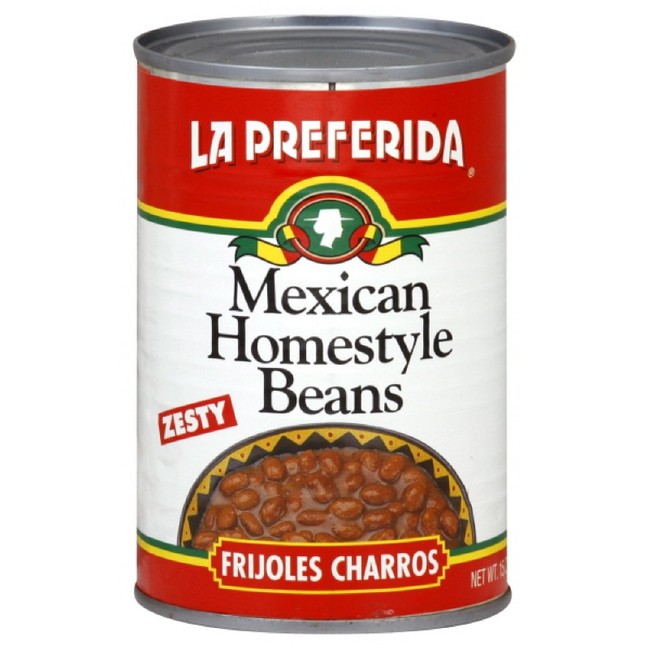 La Preferida Beans Homestyle (Frijoles Charros), 15-Ounce (Pack of 12)