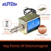 Rilfyzop Industrial Grade Open Frame Actuator Linear Miniature Push-Pull Rectangular