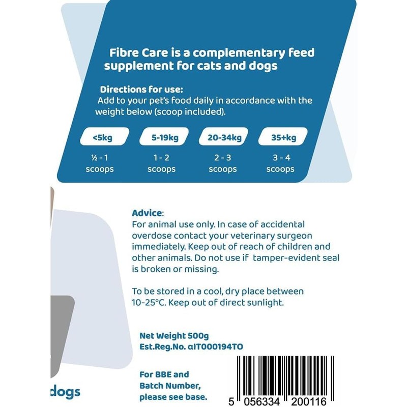 Direct4Pet Direct4Pet Fibre Care Fibre Supplement For Cats & Dogs