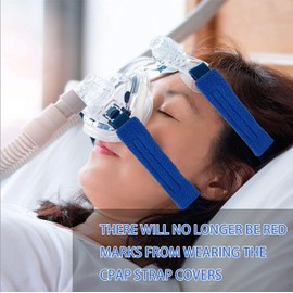 4 Pack CPAP Headgear Strap Covers,Face Cushion Pads,Soft CPAP Mask Strap Cushions for Reducing Indentation,CPAP Strap Cushions for Most CPAP Headgear Straps
