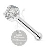 Body Candy Solid Platinum 1.5mm (0.015 cttw) Genuine Diamond Nose