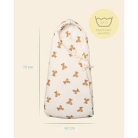molis&co Baby Foot Muff Winter Foot Muff 100% Oeko-Tex Materials Windproof Foot Muff Pram Autumn (TOG 2.5) Suitable for All Pushchairs Teddy