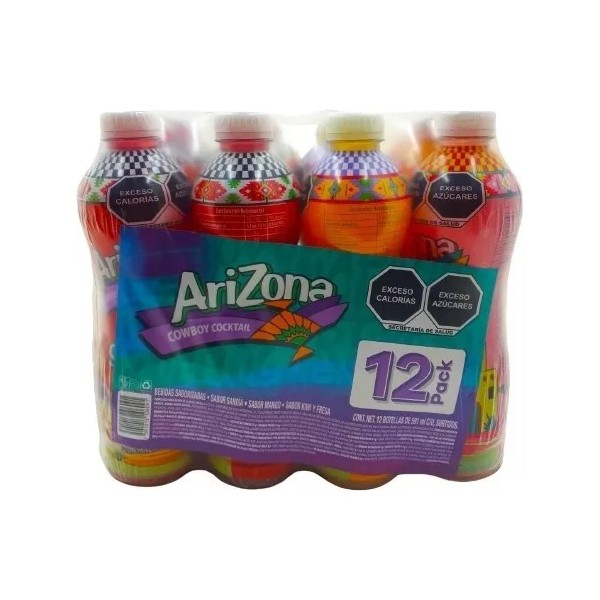 Arizona Bebida Saborizada Jugo Arizona Surtido Frutal  12 Pz 591 Ml