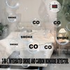 Vzmcov Carbon Monoxide and Smoke Detector Equipped with LCD Display,