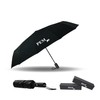 PEM Black Umbrella Compact Travel Folding Umbrella,Durable Rain Windproof Portable