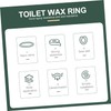 WOONEKY Bathroom Toilet Bowl Gasket Rubber Sealing Ring Leakproof Toilet