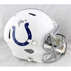 Jacoby Brissett Autographed Full Size Colts Speed Helmet- JSA W Auth Black