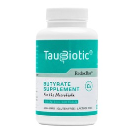 TauBiotic® by RedoxBox® - Butyrate (Tributyrin 500 mg) for Microbiota Dietary Supplements - 90 Enteric Soft Capsules