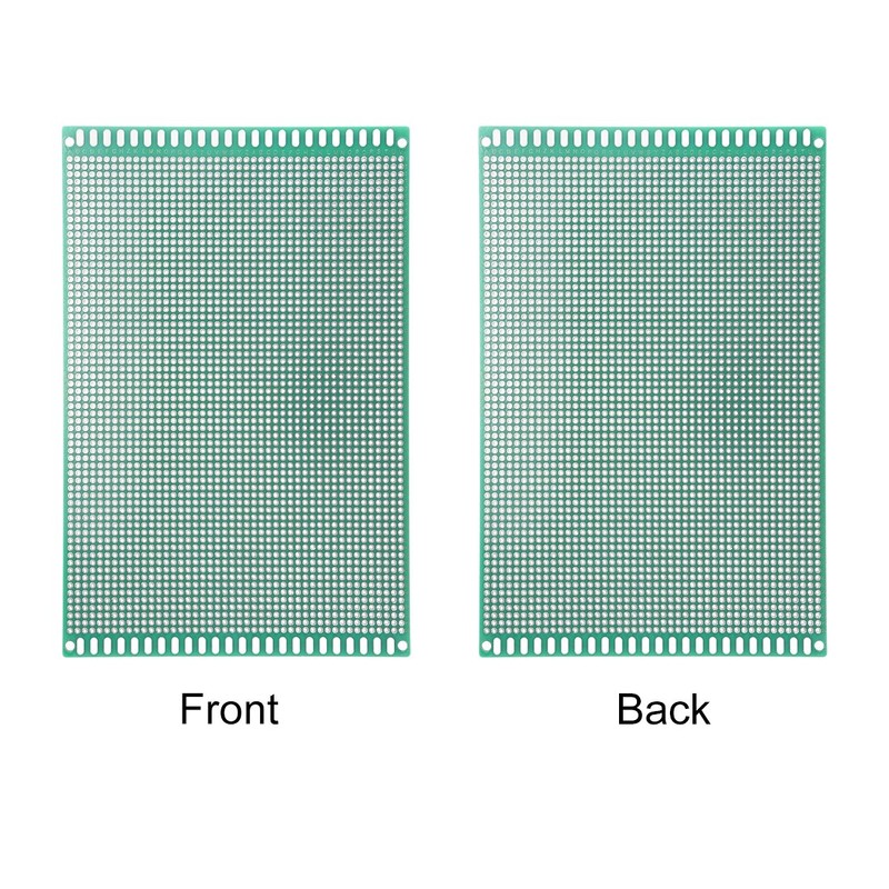 sourcing map FR4 Double-Sided Universal PCB Board for DIY Soldering