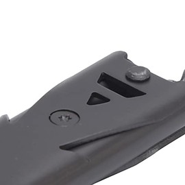 Silbato de supervivencia, supervivencia de emergencia, doble tubo, silbato de supervivencia de 150 dB llavero silbato para acampar para pesca para senderismo para entrenamiento de caza (negro)