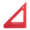 Woodworking Triangle Ruler Aluminium Alloy British System Measuring Tool for