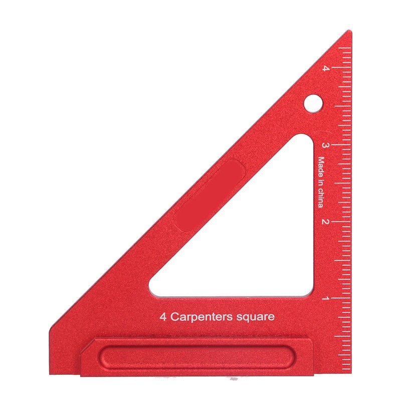 Woodworking Triangle Ruler Aluminium Alloy British System Measuring Tool for