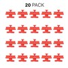 On-Q AC1051-KH-20 Keyhole Post Clips (20 Pack), Red