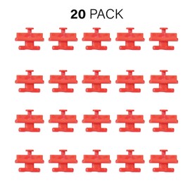 On-Q AC1051-KH-20 Keyhole Post Clips (20 Pack), Red
