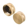 M MINGLE Garden Hose Female End Cap, Brass Spigot Cap,