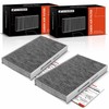 A-Premium 2-PC Cabin Air Filter with Activated Carbon Compatible with