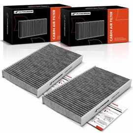 A-Premium 2-PC Cabin Air Filter with Activated Carbon Compatible with Maserati Ghibli 2014-2022, Levante 2017-2023, Quattroporte 2013-2024