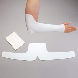Rolyan Sugar Tong Pre-Cut Splint, Medium, White, Promotes Recovery, Aids Forearm Fractures, & Elbow Joint Replacement, 1% Perforated Splint, Latex-Free, Professional & Clinical Use