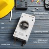 Pjerjzn Solar Panel Disconnect Switch 32Amps 1200V 4P DC Isolator