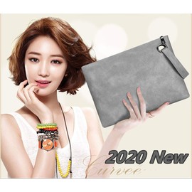 Evening Bags Purse Envelop Clutch Chain Shoulder Womens Wristlet Handbag Foldover Pouch, Light Khaki, Large