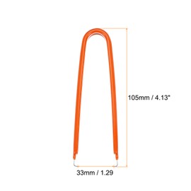 sourcing map 3Pcs IC Chip Extractor IC U Shape Puller Stainless Steel with Insulated Vinyl Grip Motherboard Circuit Board Component Puller Chip Extractor for PCB Removal Tool, Orange