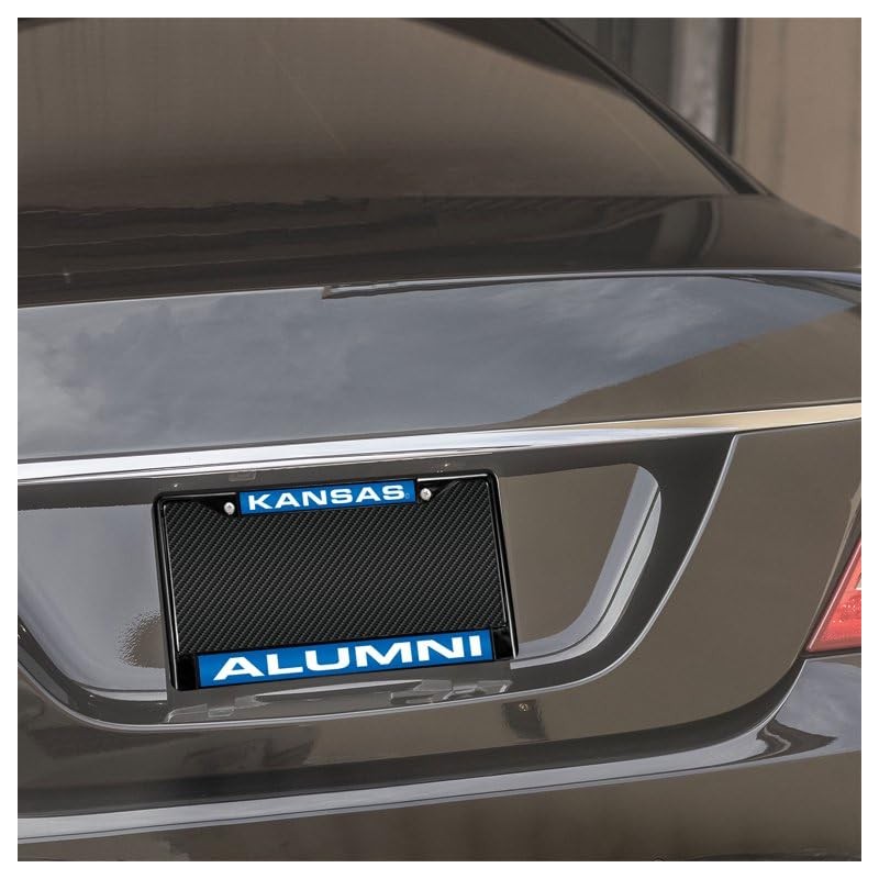 Kansas Jayhawks Alumni Black Metal (Set of 2 Frames) Laser