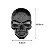 ECSiNG Skull Punisher 3D Sticker Waterproof Decoration Metal Logo Decals