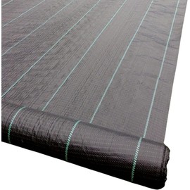 Weed Barrier Fabric,3.3ft×16.5ft Heavy Duty Garden Ground Cover Weed Cloth for Garden, Flower beds, Landscaping (1m x 5m,Black)
