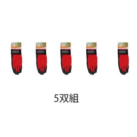 Otafuku Gloves PU - Wave Synthetic Leather Upper: Polyester K-18 Red M Size (5 Pairs)