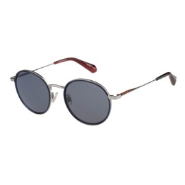 Superdry SDS-5041 Sunglasses 006 Satin Med Gun/Crystal Blue