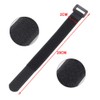 Aiqeer Pack of 30 20 cm Black Velcro Cable Ties