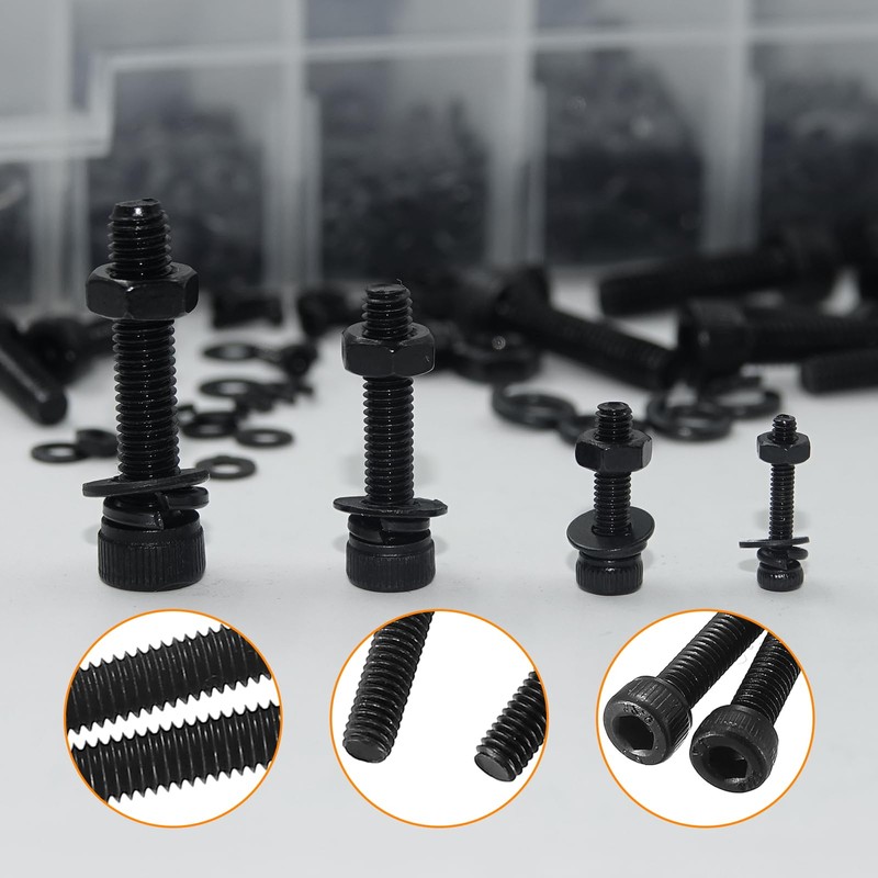 1780 Pcs M2 M4 M5 M3 Screws Set, Metric Bolt