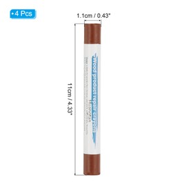 PATIKIL Furniture Repair Crayons, 4 Pcs Wax Wood Filler Sticks Wood Wax Crayons for Scratches Wood Floor Holes Tables, Yellow Sandalwood