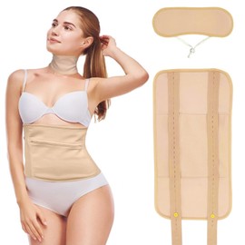 Castor Oil Pack Wrap, Reusable Organic Castor Oil Pack Kit with Adjustable Elastic Strap and Zipper Pocket, Castor Oil Packs for Liver Detox, Aid Sleep and Constipation (Castor Oil Not Included)