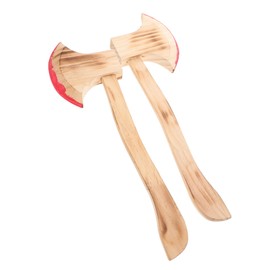 WOONEKY 2pcs Realistic Bloody Axe Props Festival Prank Decorations Versatile Cosplay Themed Party Accessories Lifelike Simulation for Playtime Theater Training