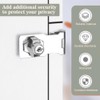 TOP-VIGOR 2.5 Inch Keyed Hasp Lock and Staple with Padlock,
