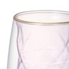 Francfranc Diamond Double Wall Glass, Pink