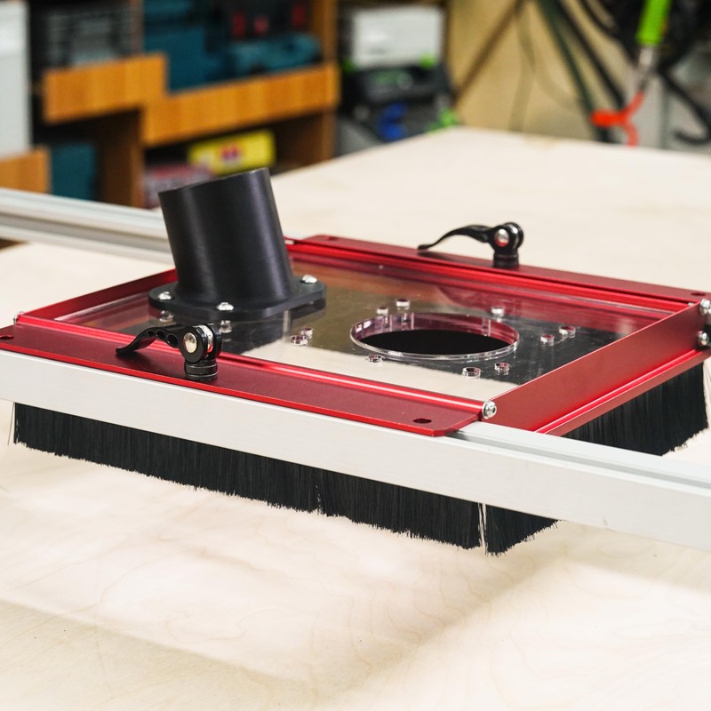 SpeTool Dust Collection Shroud for Spetool router sled (ASIN: B0DHKP5G5G),