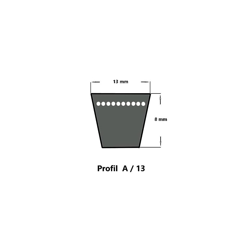 Bando Red V-Belt A40 1/2-13 x 1030 Li, Classic