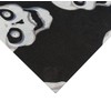 Top Brand Black square bandana with white animated skulls with
