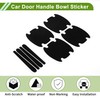 X AUTOHAUX Universal 80x88mm Car Door Cup Protector Sticker Anti-Scratches+Auto