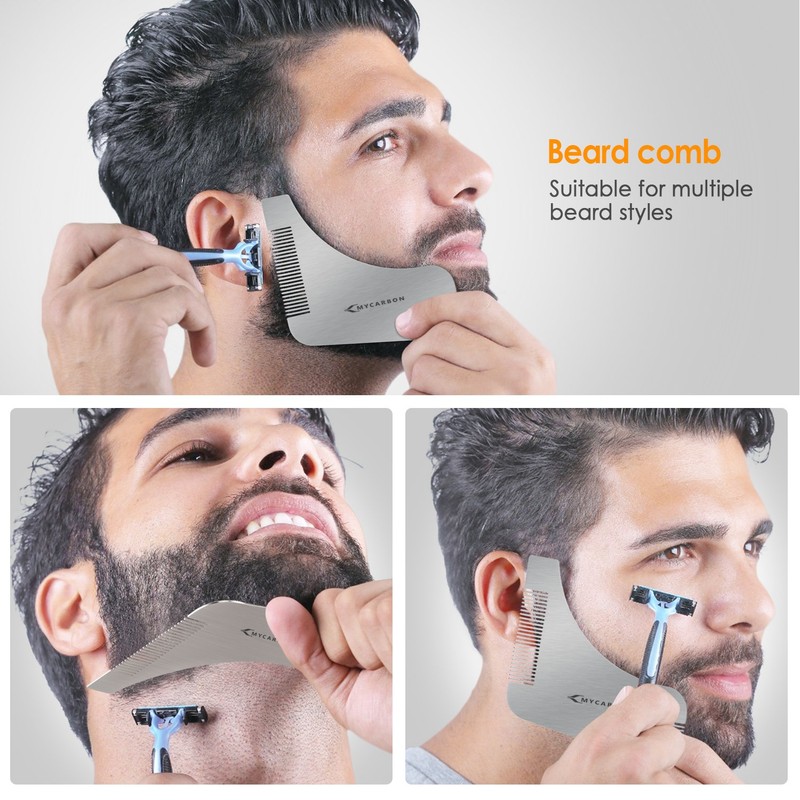 MYCARBON Stencil Care Beard Design Beard Shapes For Chin Beard