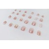 24 Nail Pieces Pink Rabbit Butterfly Butterfly Coming-of-Age Ceremony Reception