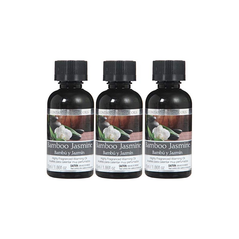 Hosley's Set of 3, 55 ml Bamboo Jasmine Fragrance Warming