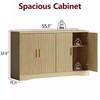 55" Modern Sideboard Buffet Cabinet with Storage for Living Room