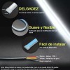 PUNKZZ Par Tira Led Drl 60cm Azul Hielo Direccional Secuencial