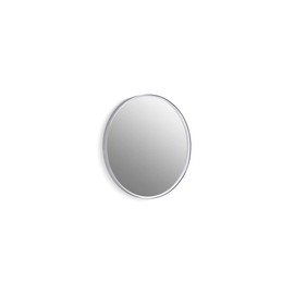 KOHLER 31367-CPL Essential 22" Round Wall Mirror, Large Circle Bathroom Mirror, Vanity Mirror with Frame, Polished Chrome